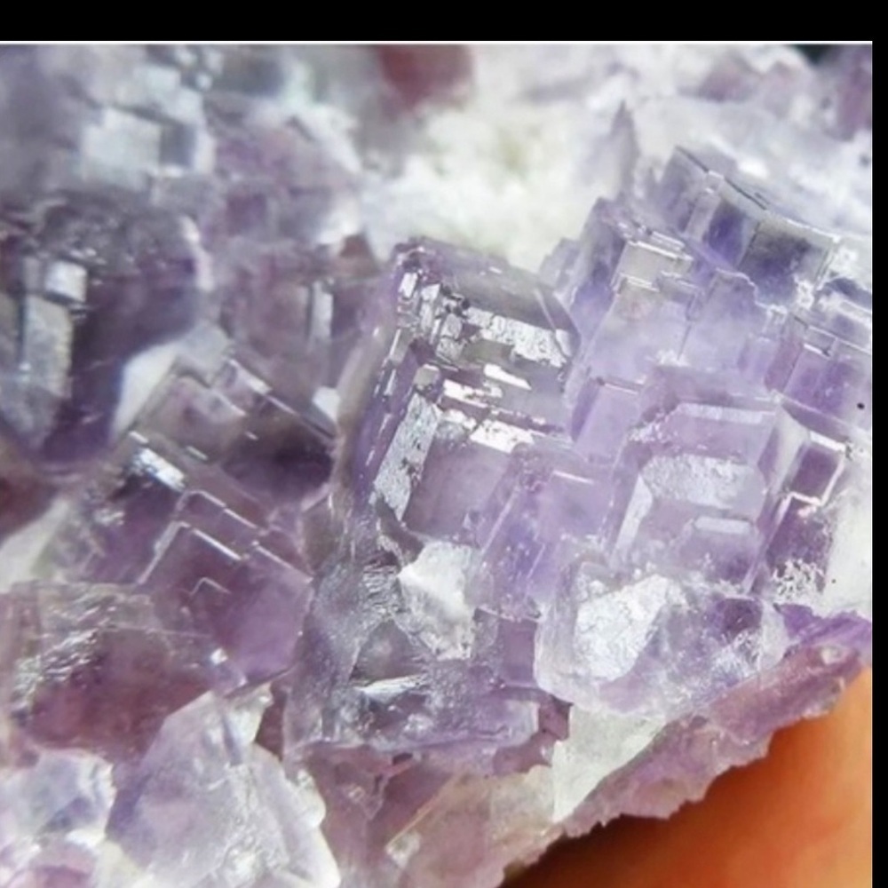 Purple Fluorite Arc Specimen Medium Ladders and Windows Crystal Gem Mineral - Picture 9 of 10